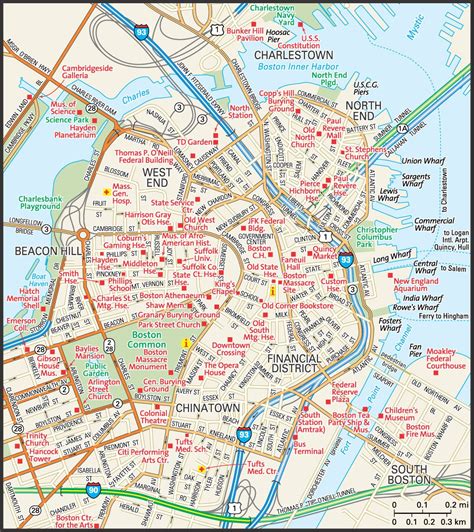 boston city map.